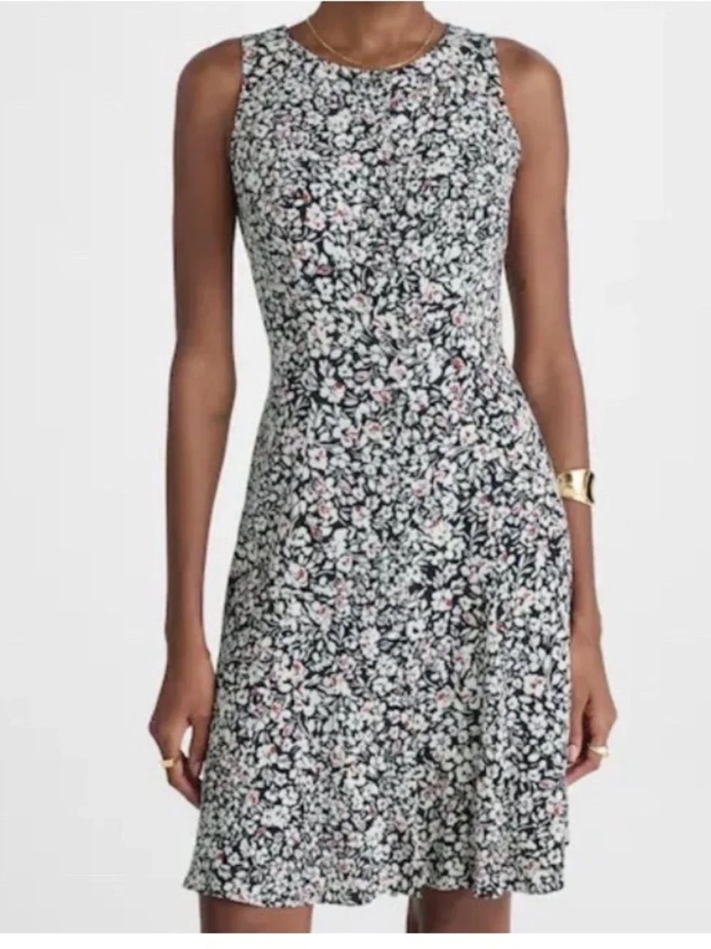 Madewell Button-Front Midi Dress in Floral. Size 0